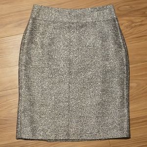 Banana Republic Sparkly Metallic Skirt Size 4